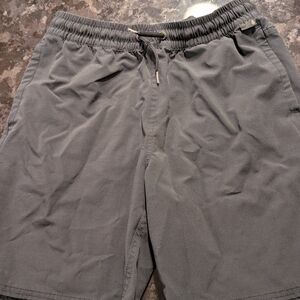 Volcom Black Elastic Waist Shorts